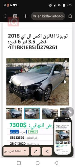Toyota Avalon 2018